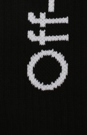 Мужские хлопковые носки OFF-WHITE черного цвета по цене 5400 руб., арт. 0MRA001R201200181001 | Фото 2 Мужские хлопковые носки OFF-WHITE черного цвета, арт. 0MRA001R201200181001 | Фото 2