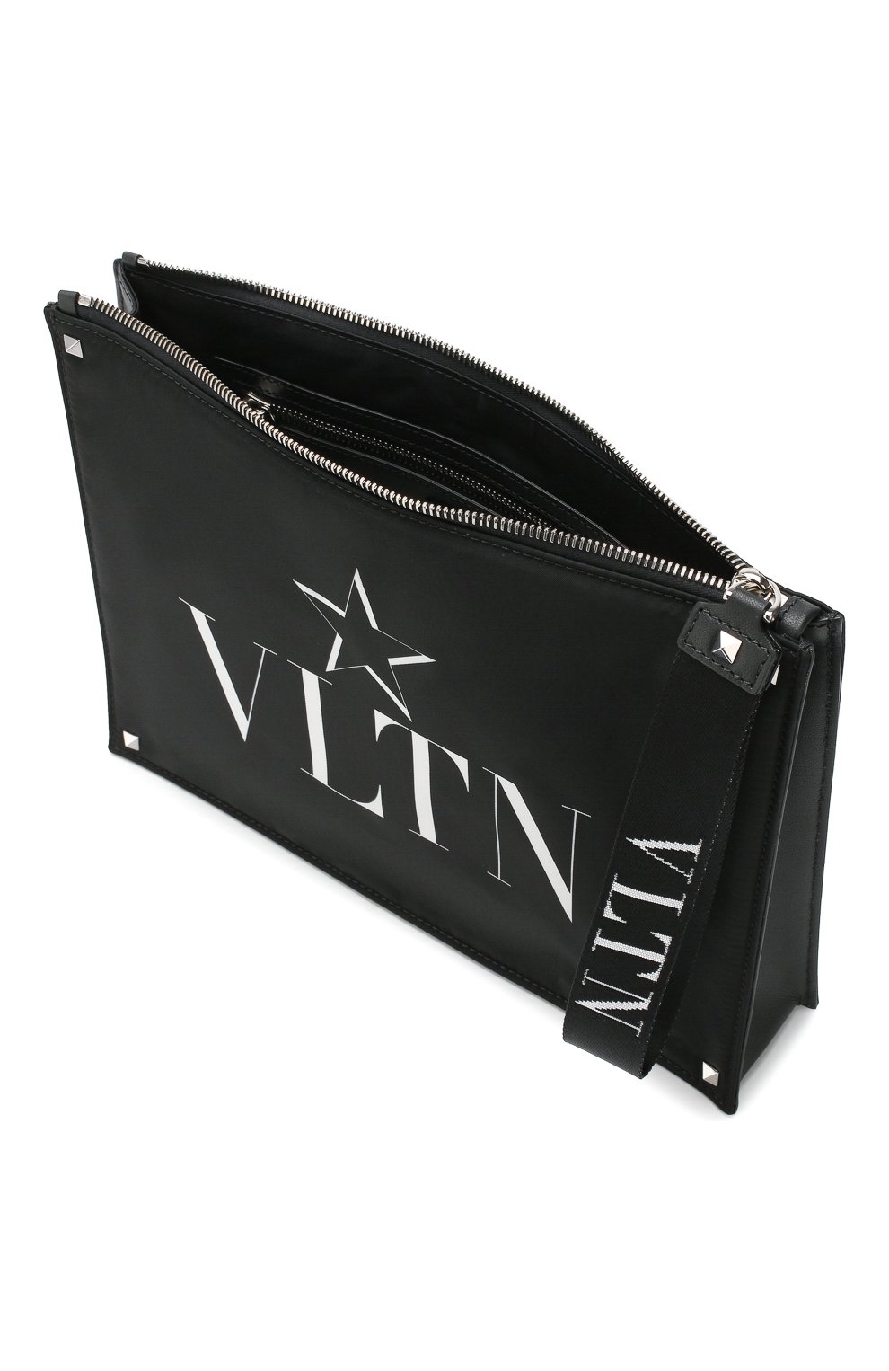 Мужская клатч vltnstar VALENTINO черного цвета по цене 0 руб., арт. TY2B0692/MFG | Фото 4 Мужская клатч vltnstar VALENTINO черного цвета, арт. TY2B0692/MFG | Фото 4 (Размер: medium; Материал: Текстиль)