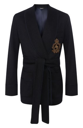 Мужской кашемировый пиджак DOLCE & GABBANA темно-синего цвета по цене 262000 руб., арт. G001JZ/FU2AX | Фото 1 Мужской кашемировый пиджак DOLCE & GABBANA темно-синего цвета, арт. G001JZ/FU2AX | Фото 1