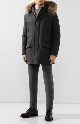 Мужские ботинки из кожи аллигатора SANTONI темно-серого цвета по цене 499500 руб., арт. MPC017072MI5YCWSG59/AMIS | Фото 2 Мужские ботинки из кожи аллигатора SANTONI темно-серого цвета, арт. MPC017072MI5YCWSG59/AMIS | Фото 2