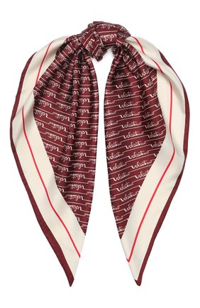 Женский шелковый платок valentino garavani VALENTINO бордового цвета по цене 29750 руб., арт. TW2EI114/SWF | Фото 1 Женский шелковый платок valentino garavani VALENTINO бордового цвета, арт. TW2EI114/SWF | Фото 1