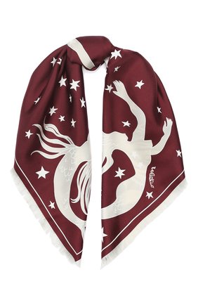 Женский шелковый платок valentino garavani VALENTINO бордового цвета по цене 22650 руб., арт. TW2E0001/CDS | Фото 1 Женский шелковый платок valentino garavani VALENTINO бордового цвета, арт. TW2E0001/CDS | Фото 1