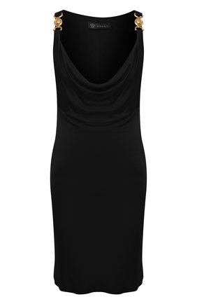 Женское платье из вискозы VERSACE черного цвета по цене 65950 руб., арт. A85419/A227759 | Фото 1 Женское платье из вискозы VERSACE черного цвета, арт. A85419/A227759 | Фото 1