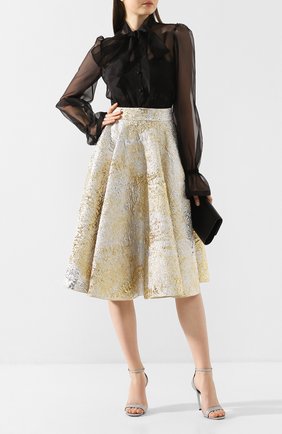 Женская юбка DOLCE & GABBANA золотого цвета по цене 110000 руб., арт. F4BS6T/HJMJS | Фото 2 Женская юбка DOLCE & GABBANA золотого цвета, арт. F4BS6T/HJMJS | Фото 2