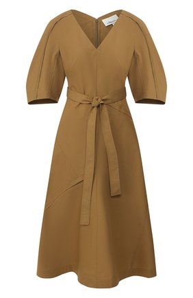 Женское платье с поясом 3.1 PHILLIP LIM коричневого цвета по цене 49600 руб., арт. E202-9056LCP | Фото 1 Женское платье с поясом 3.1 PHILLIP LIM коричневого цвета, арт. E202-9056LCP | Фото 1