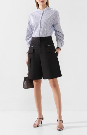 Женская хлопковая рубашка 3.1 PHILLIP LIM голубого цвета по цене 31400 руб., арт. E202-2173CPP | Фото 2 Женская хлопковая рубашка 3.1 PHILLIP LIM голубого цвета, арт. E202-2173CPP | Фото 2