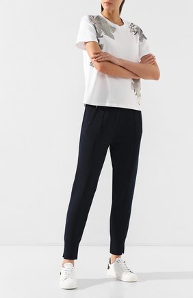 Женские джоггеры 3.1 PHILLIP LIM темно-синего цвета по цене 46000 руб., арт. E201-7301CDF | Фото 2 Женские джоггеры 3.1 PHILLIP LIM темно-синего цвета, арт. E201-7301CDF | Фото 2