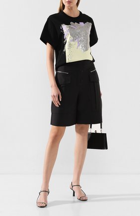 Женская хлопковая футболка 3.1 PHILLIP LIM черного цвета по цене 24600 руб., арт. E201-1593HCJ | Фото 2 Женская хлопковая футболка 3.1 PHILLIP LIM черного цвета, арт. E201-1593HCJ | Фото 2