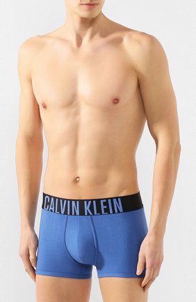 Мужские хлопковые боксеры CALVIN KLEIN синего цвета по цене 3865 руб., арт. NB1042A | Фото 2 Мужские хлопковые боксеры CALVIN KLEIN синего цвета, арт. NB1042A | Фото 2