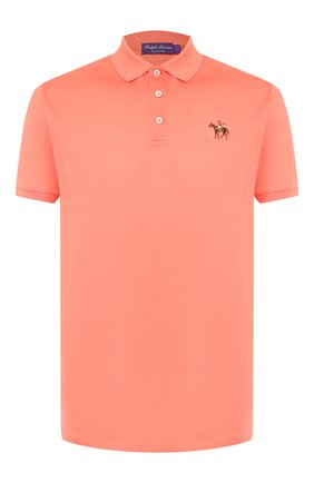 Мужское хлопковое поло RALPH LAUREN оранжевого цвета по цене 44100 руб., арт. 790508036 | Фото 1 Мужское хлопковое поло RALPH LAUREN оранжевого цвета, арт. 790508036 | Фото 1 (Рукава: Короткие; Материал внешний: Хлопок; Застежка: Пуговицы; Длина (для топов): Стандартные)