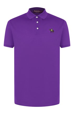 Мужское хлопковое поло RALPH LAUREN фиолетового цвета по цене 44100 руб., арт. 790508036 | Фото 1 Мужское хлопковое поло RALPH LAUREN фиолетового цвета, арт. 790508036 | Фото 1 (Рукава: Короткие; Материал внешний: Хлопок; Длина (для топов): Стандартные; Застежка: Пуговицы)