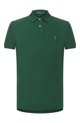 Мужское хлопковое поло POLO RALPH LAUREN зеленого цвета по цене 8380 руб., арт. 710782592 | Фото 1 Мужское хлопковое поло POLO RALPH LAUREN зеленого цвета, арт. 710782592 | Фото 1