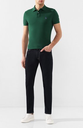 Мужское хлопковое поло POLO RALPH LAUREN зеленого цвета по цене 8380 руб., арт. 710782592 | Фото 2 Мужское хлопковое поло POLO RALPH LAUREN зеленого цвета, арт. 710782592 | Фото 2