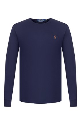 Мужская хлопковый лонгслив POLO RALPH LAUREN темно-синего цвета по цене 6695 руб., арт. 710760121 | Фото 1 Мужская хлопковый лонгслив POLO RALPH LAUREN темно-синего цвета, арт. 710760121 | Фото 1