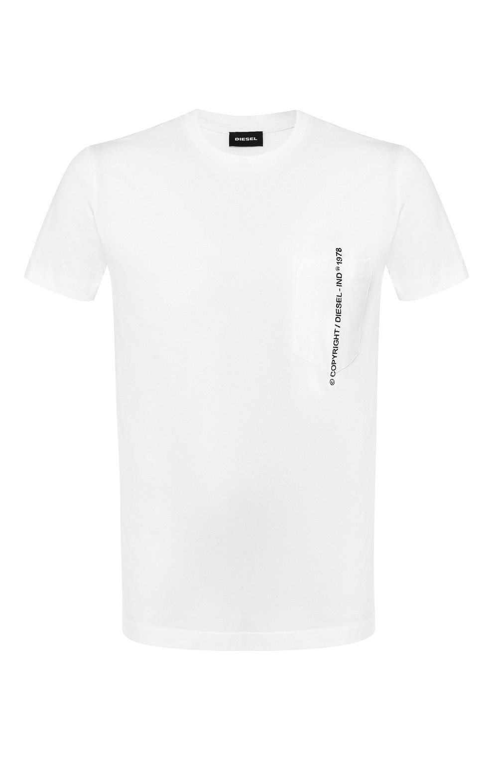 Хлопковая футболка Diesel Белый 00SASJ/0AAXJ 5460483