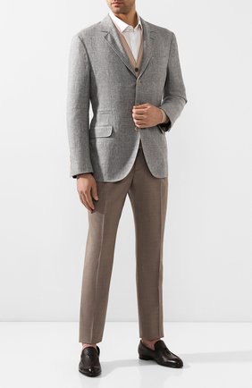 Мужские кожаные лоферы BRIONI темно-коричневого цвета по цене 79950 руб., арт. QFDC0L/P7731 | Фото 2 Мужские кожаные лоферы BRIONI темно-коричневого цвета, арт. QFDC0L/P7731 | Фото 2