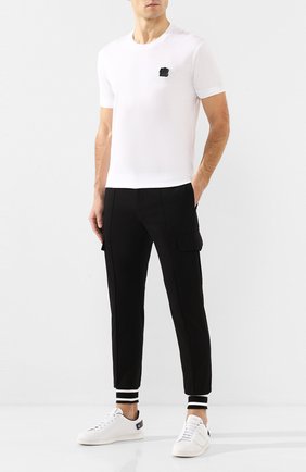 Мужская хлопковая футболка DOLCE & GABBANA белого цвета по цене 30900 руб., арт. G8KC0Z/G7VLC | Фото 2 Мужская хлопковая футболка DOLCE & GABBANA белого цвета, арт. G8KC0Z/G7VLC | Фото 2