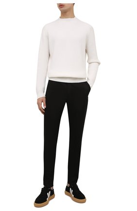 Мужской хлопковые брюки DOLCE & GABBANA черного цвета по цене 38450 руб., арт. GY6IET/FUFJR | Фото 2 Мужской хлопковые брюки DOLCE & GABBANA черного цвета, арт. GY6IET/FUFJR | Фото 2