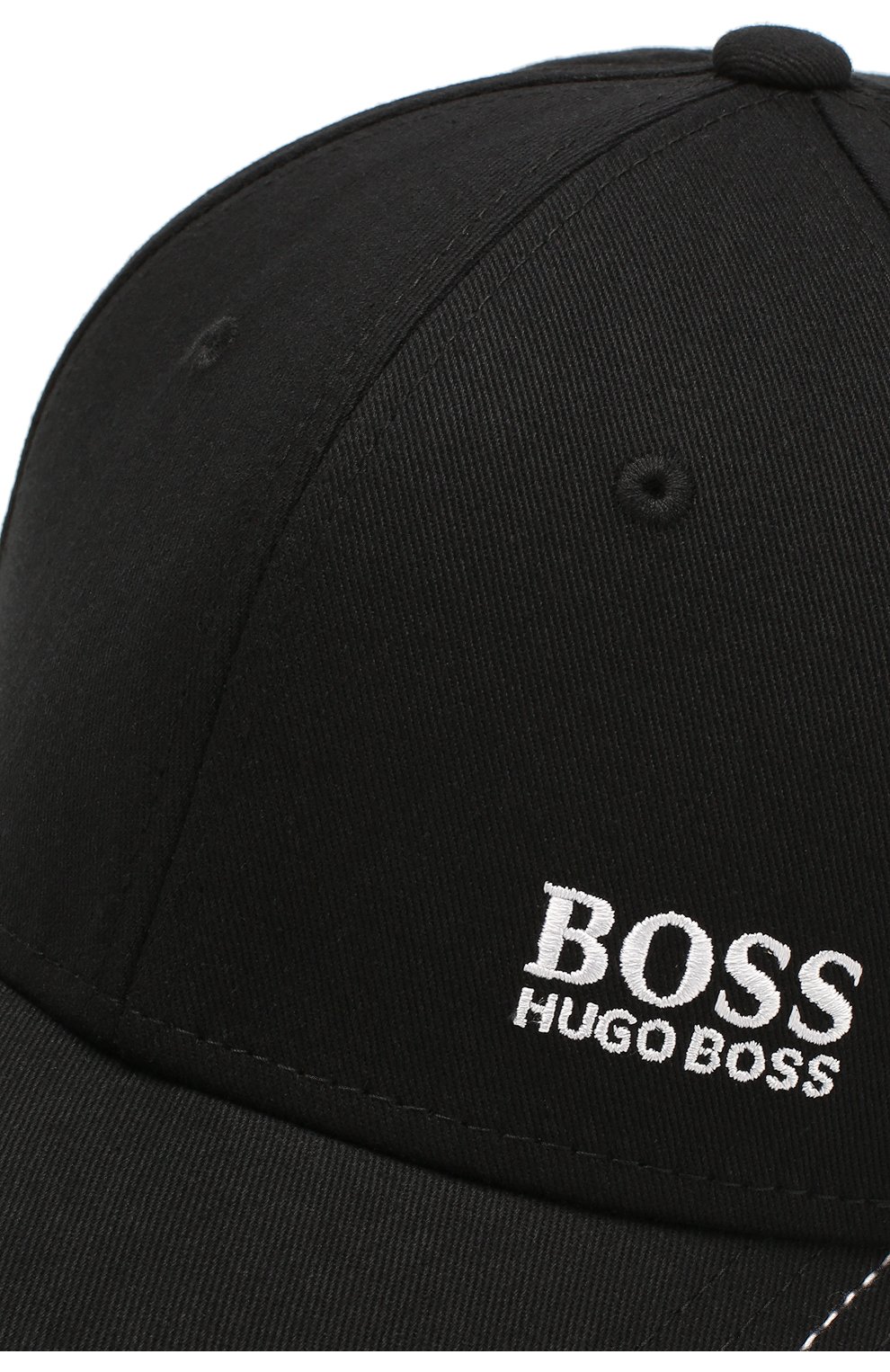 Мужской хлопковая бейсболка BOSS черного цвета по цене 3300 руб., арт. 50245070 | Фото 3 Мужской хлопковая бейсболка BOSS черного цвета, арт. 50245070 | Фото 3