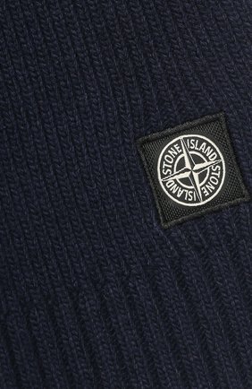 Детский шарф STONE ISLAND темно-синего цвета по цене 9250 руб., арт. 7116N02A6 | Фото 2 Детский шарф STONE ISLAND темно-синего цвета, арт. 7116N02A6 | Фото 2