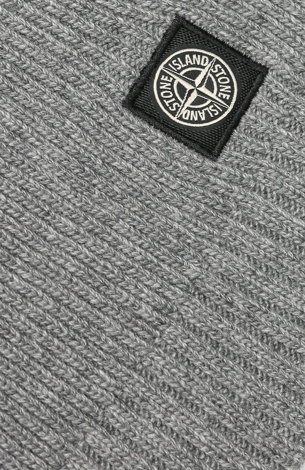 Детский шарф STONE ISLAND серого цвета по цене 7380 руб., арт. 7116N02A6 | Фото 2 Детский шарф STONE ISLAND серого цвета, арт. 7116N02A6 | Фото 2