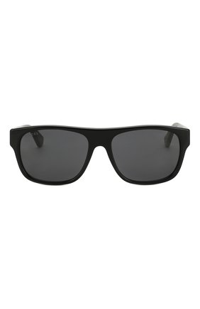 Мужские солнцезащитные очки GUCCI черного цвета, арт. GG0341 001 | Фото 3 (Тип очков: С/з; Статус проверки: Проверена категория; Очки форма: Прямоугольные; Оптика Гендер: оптика-мужское)