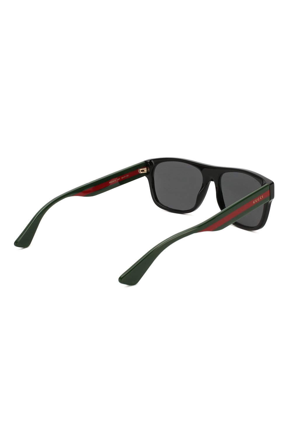 Мужские солнцезащитные очки GUCCI черного цвета, арт. GG0341 001 | Фото 4 (Тип очков: С/з; Статус проверки: Проверена категория; Очки форма: Прямоугольные; Оптика Гендер: оптика-мужское)