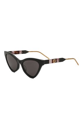 Женские солнцезащитные очки GUCCI черного цвета по цене 42200 руб., арт. GG0597 001 | Фото 1 Женские солнцезащитные очки GUCCI черного цвета, арт. GG0597 001 | Фото 1