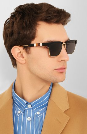 Женские солнцезащитные очки GUCCI черного цвета по цене 39500 руб., арт. GG0603 001 | Фото 3 Женские солнцезащитные очки GUCCI черного цвета, арт. GG0603 001 | Фото 3