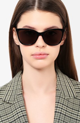 Женские солнцезащитные очки SAINT LAURENT черного цвета по цене 27000 руб., арт. SL 305 001 | Фото 2 Женские солнцезащитные очки SAINT LAURENT черного цвета, арт. SL 305 001 | Фото 2