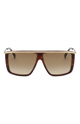 Женские солнцезащитные очки GIVENCHY коричневого цвета, арт. 7146/G 2IK | Фото 4 (Тип очков: С/з; Статус проверки: Проверена категория; Очки форма: Маска, D-форма; Оптика Гендер: оптика-женское)