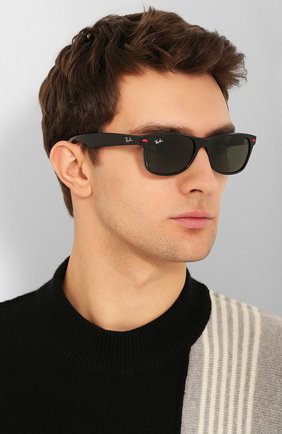 Женские солнцезащитные очки RAY-BAN черного цвета по цене 12100 руб., арт. 2132M-F60131 | Фото 3 Женские солнцезащитные очки RAY-BAN черного цвета, арт. 2132M-F60131 | Фото 3