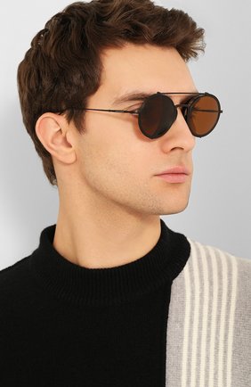 Женские солнцезащитные очки GIORGIO ARMANI коричневого цвета по цене 21300 руб., арт. 6098-328773 | Фото 3 Женские солнцезащитные очки GIORGIO ARMANI коричневого цвета, арт. 6098-328773 | Фото 3