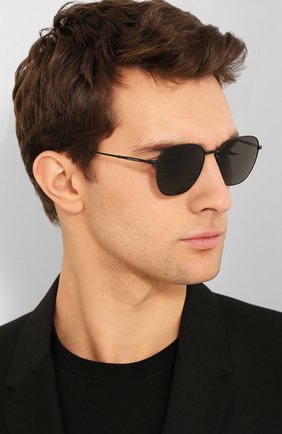 Мужские солнцезащитные очки GIORGIO ARMANI серого цвета по цене 16600 руб., арт. 6096-300161 | Фото 2 Мужские солнцезащитные очки GIORGIO ARMANI серого цвета, арт. 6096-300161 | Фото 2