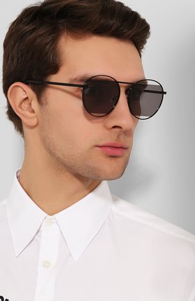 Женские солнцезащитные очки MCQ SWALLOW черного цвета по цене 11750 руб., арт. MQ0232SA 001 | Фото 3 Женские солнцезащитные очки MCQ SWALLOW черного цвета, арт. MQ0232SA 001 | Фото 3