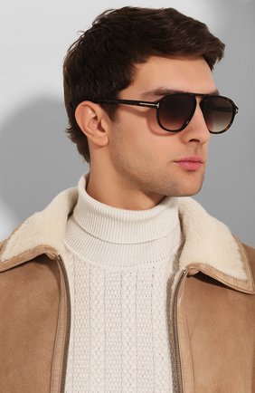 Мужские солнцезащитные очки TOM FORD коричневого цвета по цене 21250 руб., арт. TF755 52K | Фото 2 Мужские солнцезащитные очки TOM FORD коричневого цвета, арт. TF755 52K | Фото 2