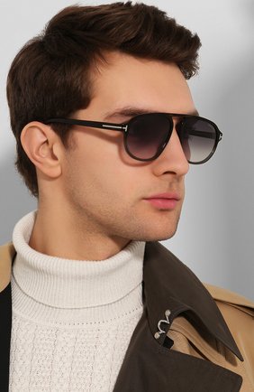 Мужские солнцезащитные очки TOM FORD коричневого цвета по цене 25600 руб., арт. TF755 55B | Фото 2 Мужские солнцезащитные очки TOM FORD коричневого цвета, арт. TF755 55B | Фото 2
