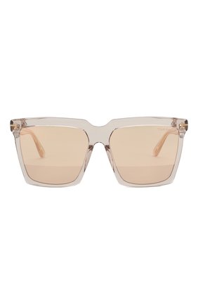 Женские солнцезащитные очки TOM FORD светло-бежевого цвета по цене 21850 руб., арт. TF764 20Z | Фото 3 Женские солнцезащитные очки TOM FORD светло-бежевого цвета, арт. TF764 20Z | Фото 3 (Тип очков: С/з; Статус проверки: Проверена категория; Очки форма: Квадратные; Оптика Гендер: оптика-женское)