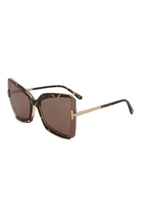 Женские солнцезащитные очки TOM FORD коричневого цвета по цене 29500 руб., арт. TF766 56J | Фото 1 Женские солнцезащитные очки TOM FORD коричневого цвета, арт. TF766 56J | Фото 1