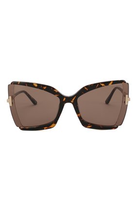 Женские солнцезащитные очки TOM FORD коричневого цвета по цене 29500 руб., арт. TF766 56J | Фото 3 Женские солнцезащитные очки TOM FORD коричневого цвета, арт. TF766 56J | Фото 3