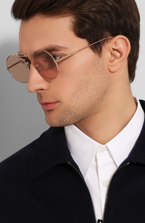 Женские солнцезащитные очки LOEWE розового цвета по цене 32850 руб., арт. LW40030U 28S | Фото 3 Женские солнцезащитные очки LOEWE розового цвета, арт. LW40030U 28S | Фото 3