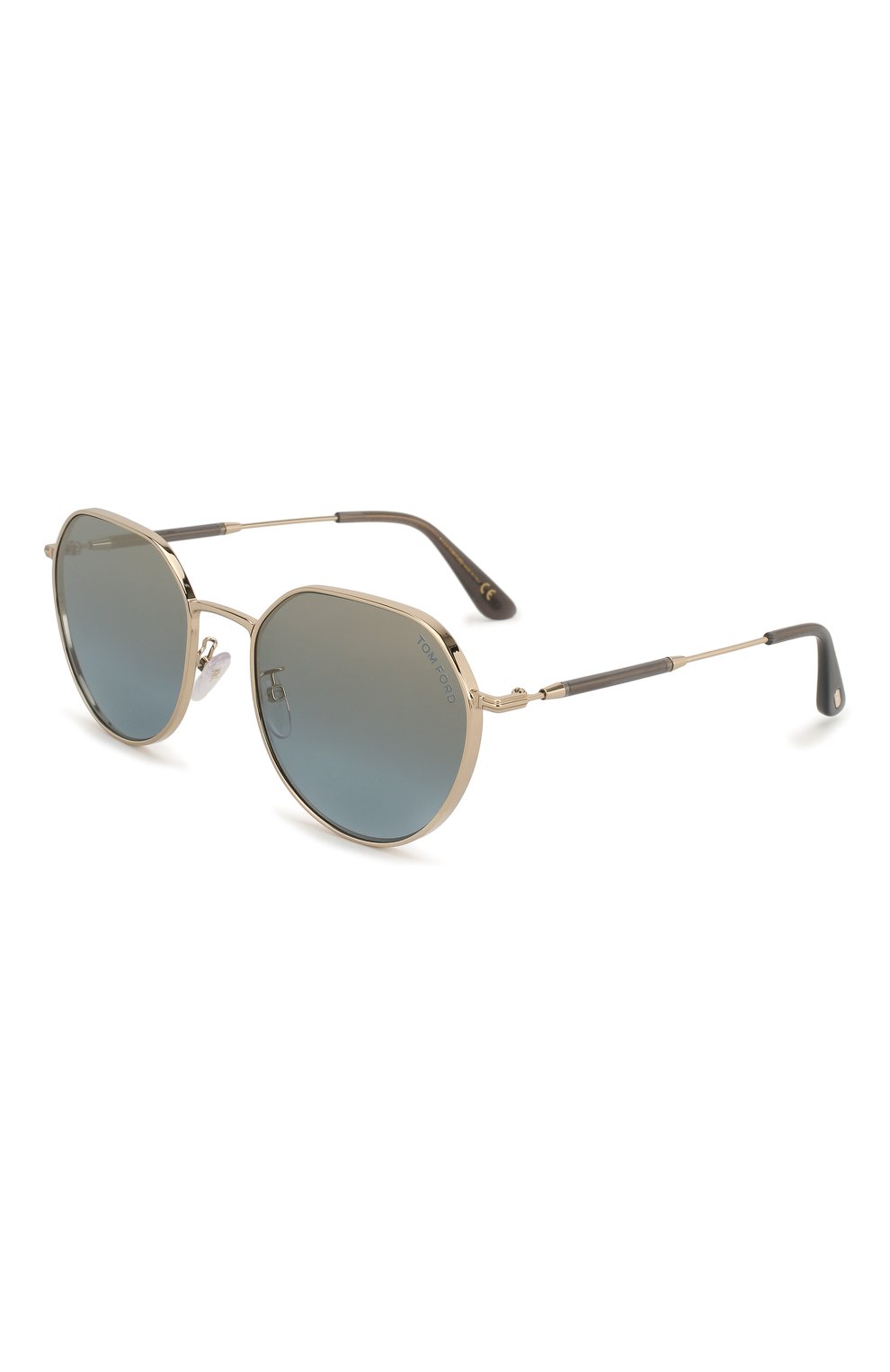 Женские солнцезащитные очки TOM FORD серебряного цвета, арт. TF721-K 32X | Фото 1