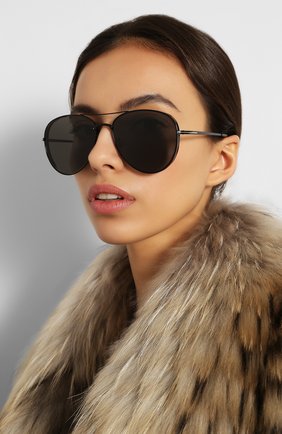 Женские солнцезащитные очки TOM FORD черного цвета по цене 27750 руб., арт. TF723-K 01D | Фото 2 Женские солнцезащитные очки TOM FORD черного цвета, арт. TF723-K 01D | Фото 2 (Тип очков: С/з; Статус проверки: Проверена категория; Очки форма: Авиаторы; Оптика Гендер: оптика-унисекс)