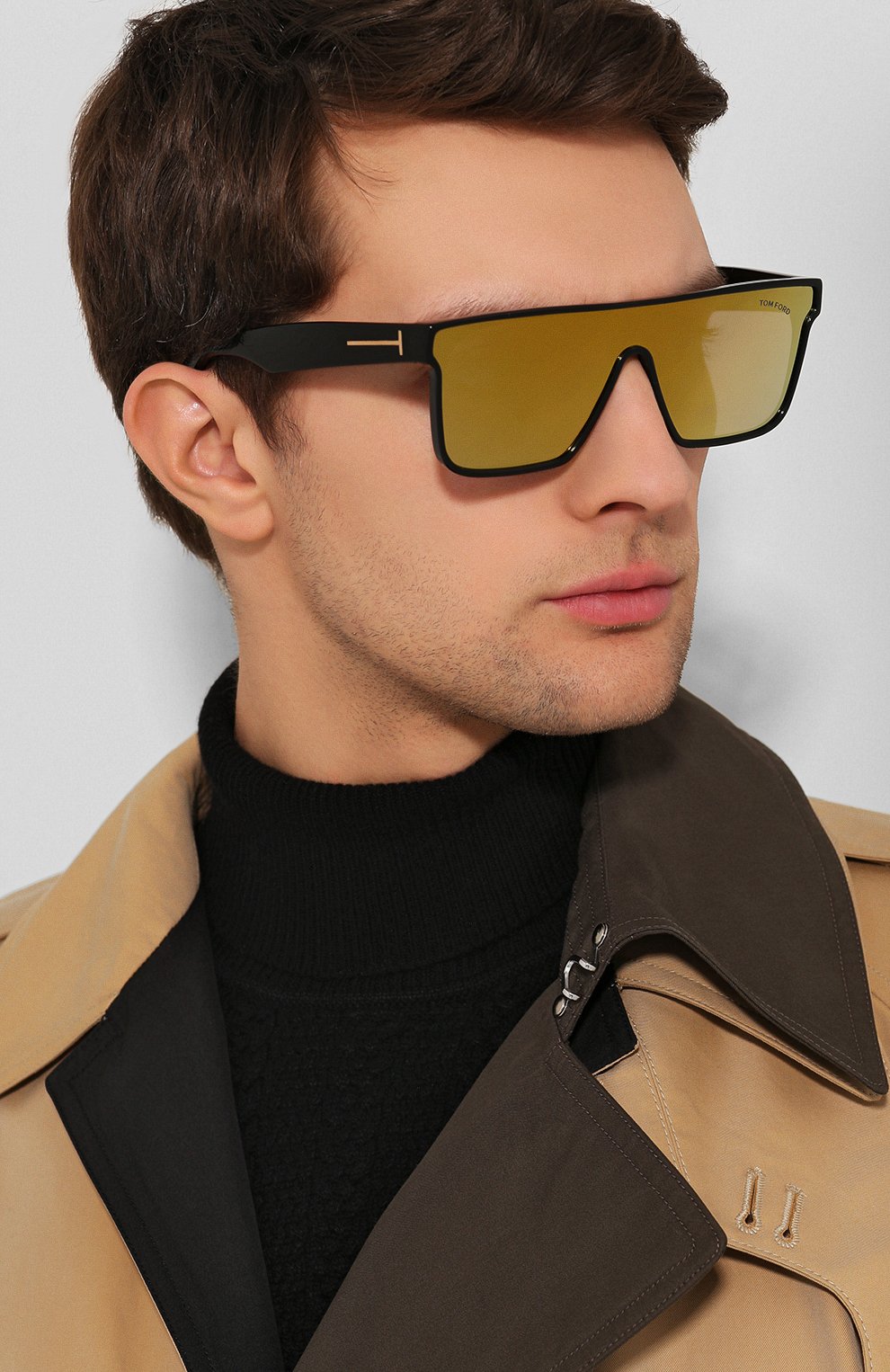 Мужские солнцезащитные очки TOM FORD черного цвета по цене 26300 руб., арт. TF709 01G | Фото 2 Мужские солнцезащитные очки TOM FORD черного цвета, арт. TF709 01G | Фото 2