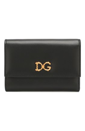 Женские кожаное портмоне DOLCE & GABBANA черного цвета по цене 29950 руб., арт. BI0924/AX121 | Фото 1 Женские кожаное портмоне DOLCE & GABBANA черного цвета, арт. BI0924/AX121 | Фото 1