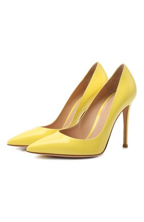 Женская кожаные туфли gianvito 105 GIANVITO ROSSI желтого цвета по цене 49400 руб., арт. G28470.15RIC.VERYELL | Фото 1 Женская кожаные туфли gianvito 105 GIANVITO ROSSI желтого цвета, арт. G28470.15RIC.VERYELL | Фото 1
