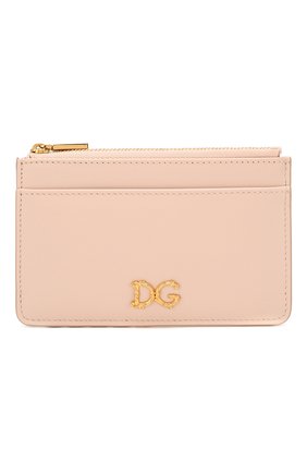 Женский кожаный футляр для кредитных карт DOLCE & GABBANA светло-бежевого цвета по цене 18050 руб., арт. BI1261/AX121 | Фото 1 Женский кожаный футляр для кредитных карт DOLCE & GABBANA светло-бежевого цвета, арт. BI1261/AX121 | Фото 1