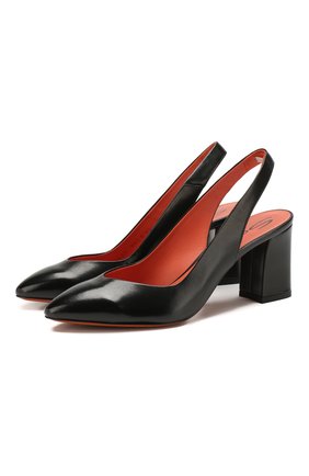 Женская кожаные туфли SANTONI черного цвета по цене 36250 руб., арт. WDHZ58661HI2RSZAN01 | Фото 1 Женская кожаные туфли SANTONI черного цвета, арт. WDHZ58661HI2RSZAN01 | Фото 1