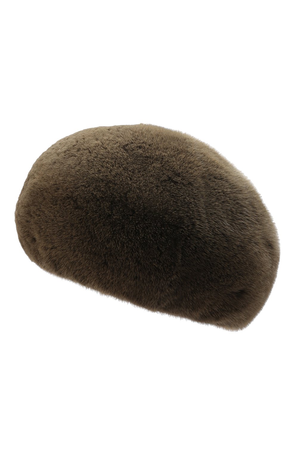 Женский берет из меха норки FURLAND хаки цвета по цене 46200 руб., арт. 0013600120109300000 | Фото 3 Женский берет из меха норки FURLAND хаки цвета, арт. 0013600120109300000 | Фото 3