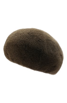 Женский берет из меха норки FURLAND хаки цвета по цене 46200 руб., арт. 0013600120109300000 | Фото 3 Женский берет из меха норки FURLAND хаки цвета, арт. 0013600120109300000 | Фото 3